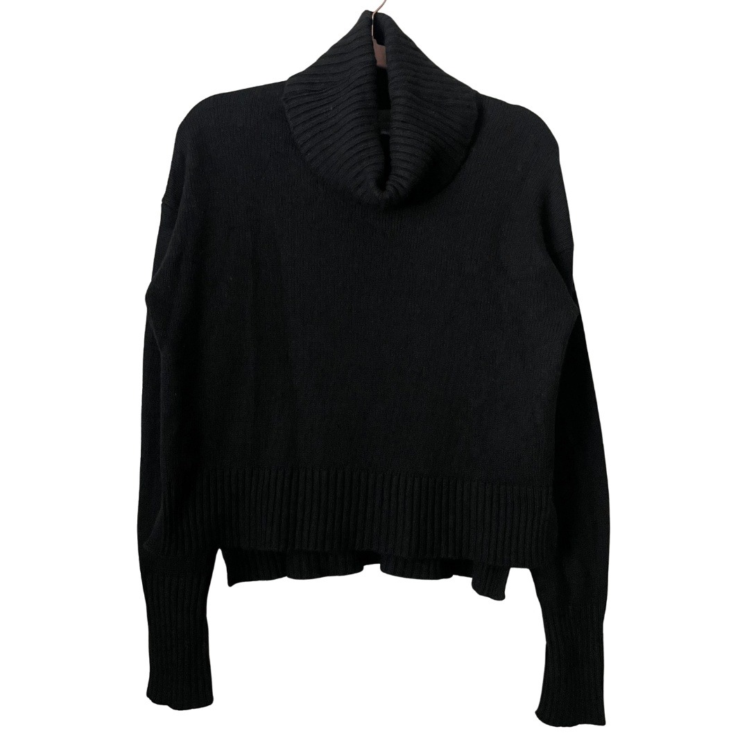 Anthropologie Turtleneck Sweater Womens Small Ribbed Knit Wool Quiet Luxury
